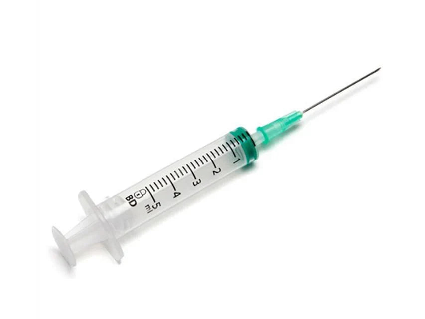 BD Emerald Syringe 5ml Luer slip with detached needle 21G x 1½