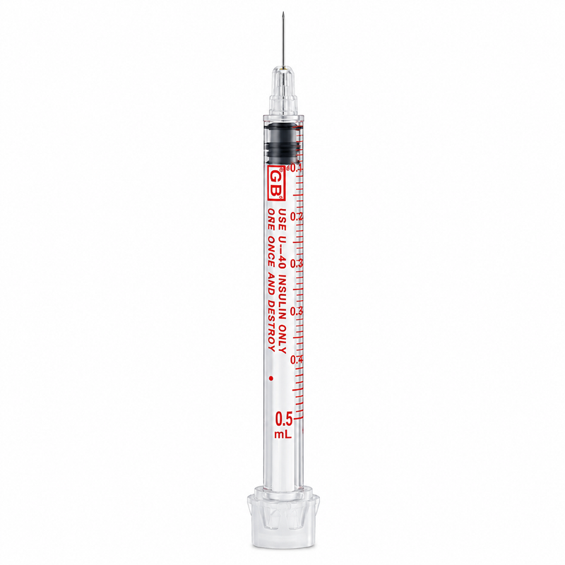 Microfine 0.5ml Insulin Needle U40 30g x 8mm