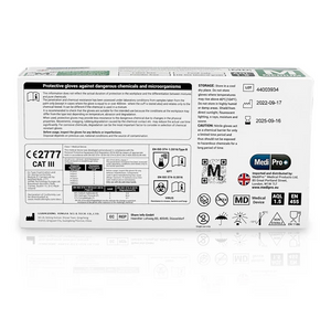 Blue Nitrile Gloves Medical Grade Cat III PPE Medium (Box of 100)