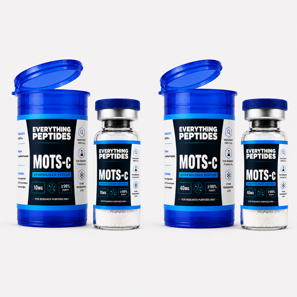 Everything Peptides MOTS-c 10mg/40mg Vial