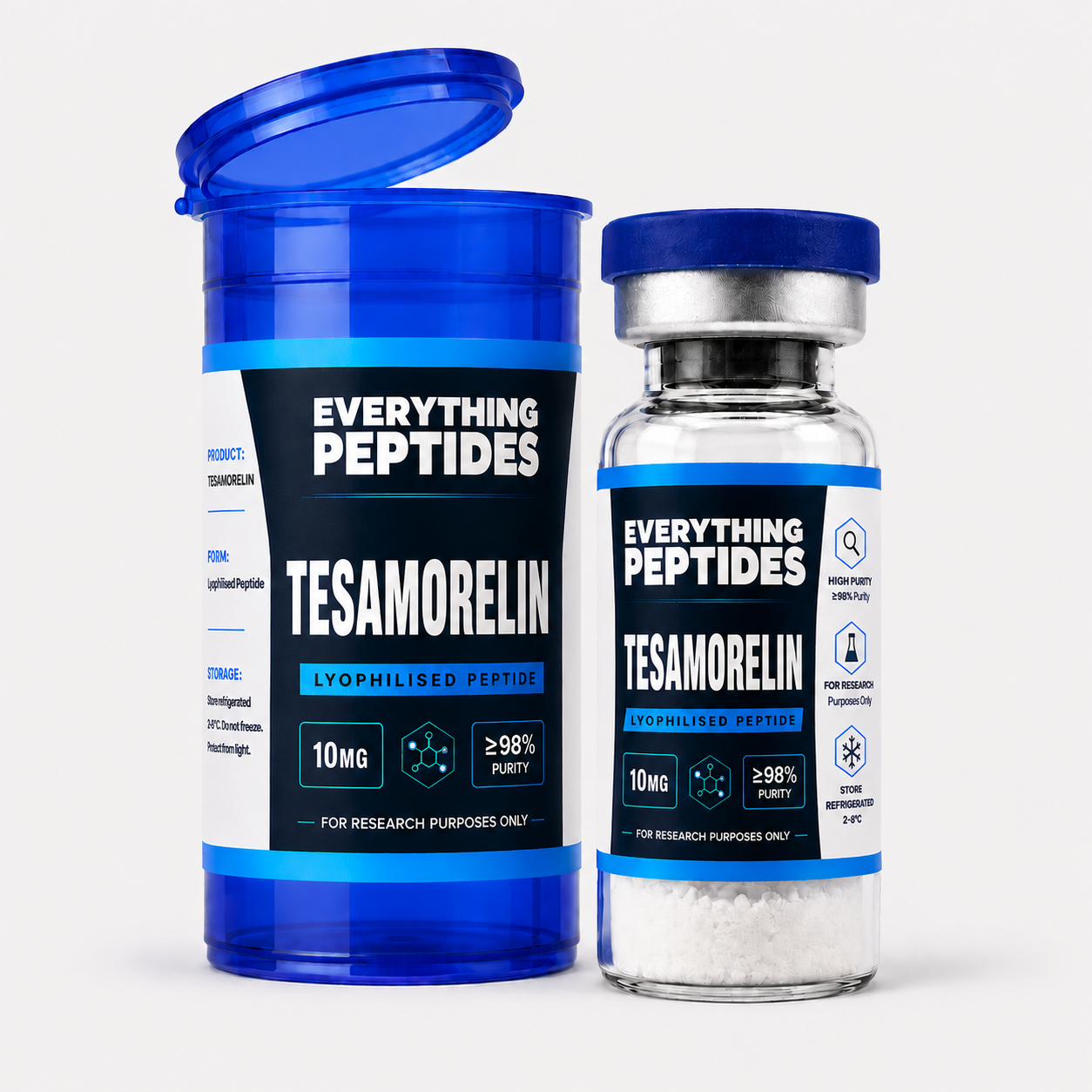 Everything Peptides Tesamorelin 10mg/20mg Vial