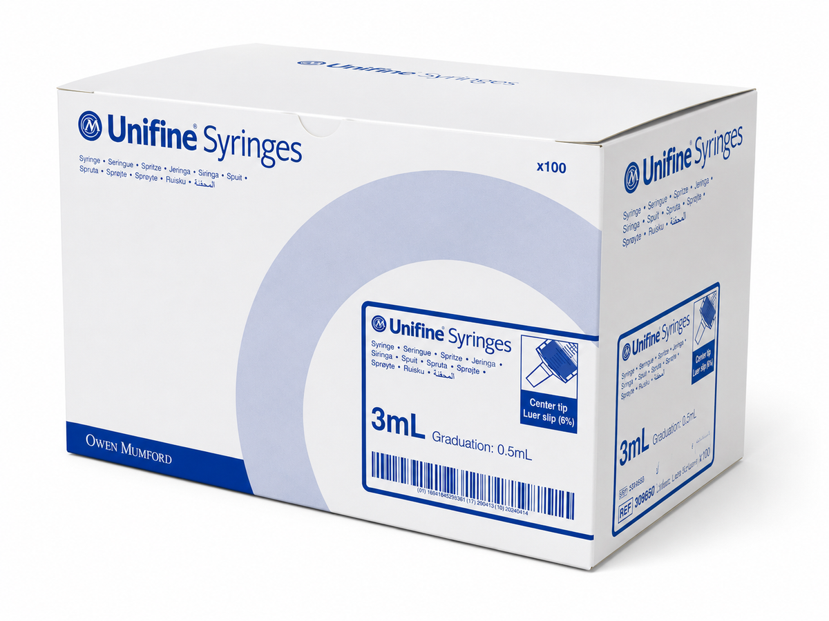Unifine Syringe - Luer Lock Concentric - 3ml