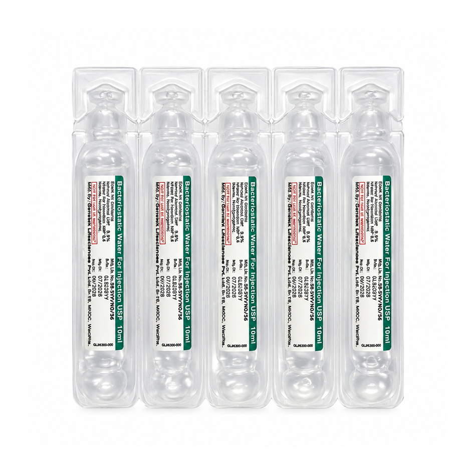 Bacteriostatic Water 10ml Ampoules