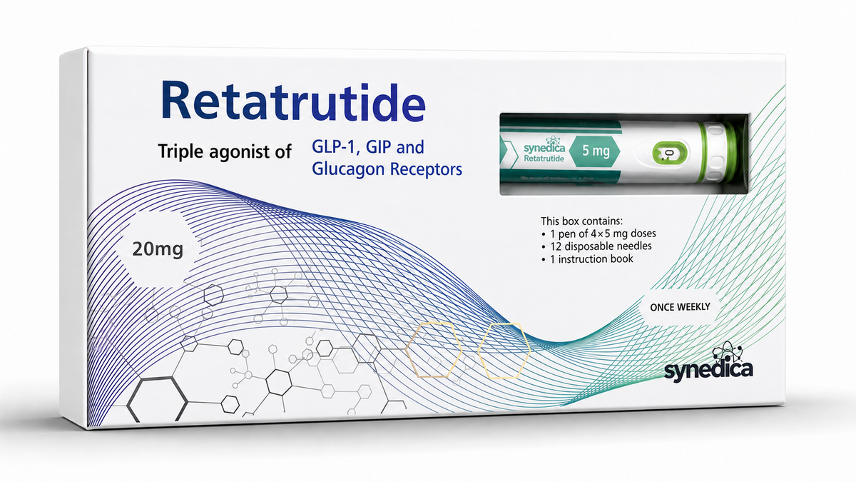Synedica Retatrutide 20mg Injection Pen Device