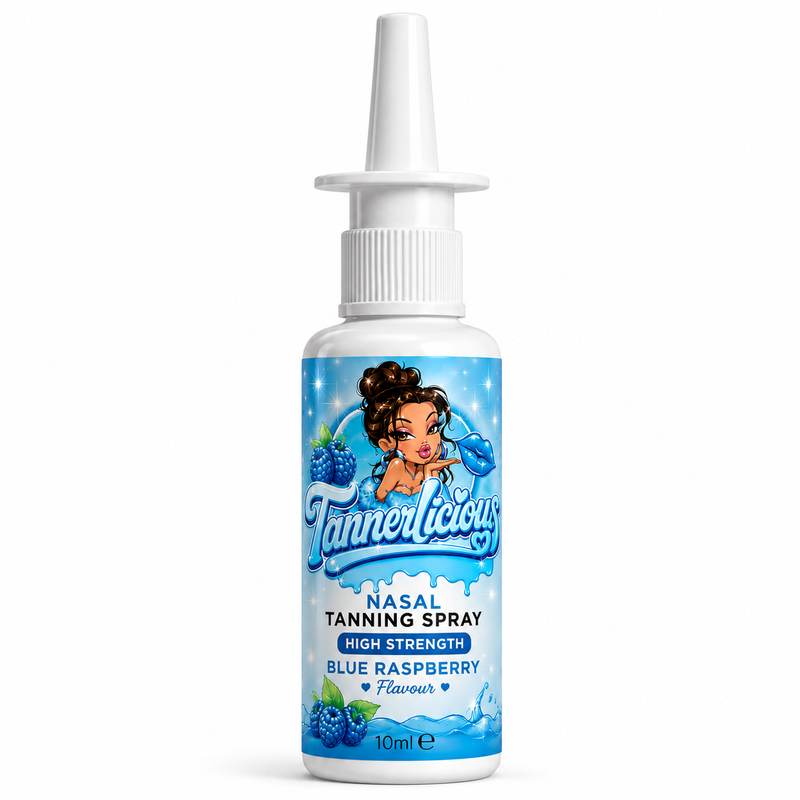 Tannerlicious Flavoured Nasal Tanning Spray 10ml - Blue Raspberry